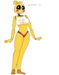  &lt;3 &lt;3_eyes absurd_res animatronic anthro breasts camel_toe clothing female five_nights_at_freddy&#039;s five_nights_at_freddy&#039;s_2 hi_res machine robot scottgames solo toy_chica_(fnaf) under_boob underwear video_games zeidre 