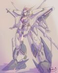  1girl bangs black_hair breasts cleavage exiray frown gloves green_eyes gundam gundam_hathaway&#039;s_flash highres large_breasts looking_at_viewer mecha_musume open_hands personification shadow signature sketch solo v-fin white_gloves xi_gundam 
