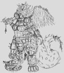  absurd_res anthro dragonic drork dryad female hi_res machine macro monster ork patchwork pauliusthemad power_armor scrap solo vwpologt wings 