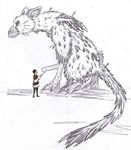  bestiality child griffin male_focus penis size_difference solo_focus the_boy_(the_last_guardian) the_last_guardian third-party_edit traditional_media trico_(character) yaoi 
