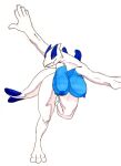 3_toes 5_fingers anthro areola barely_visible_genitalia barely_visible_pussy big_breasts biped breasts feet female fingers genitals hi_res huge_breasts legendary_pok&eacute;mon looking_at_viewer lugia marker_(artwork) nintendo nipples pok&eacute;mon pok&eacute;mon_(species) pose pussy realius simple_background solo standing thick_thighs toes traditional_media_(artwork) video_games 