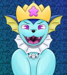  absurd_res blue_body blue_skin crown eeveelution hi_res jewelry male necklace nintendo open_mouth pok&eacute;mon pok&eacute;mon_(species) purple_eyes solo suiro vapor_(justanormalvaporeon) vaporeon video_games 