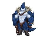  abs alpha_channel anthro biceps bottomwear cape clothed clothing digital_media_(artwork) fish fur hi_res male marine muscular muscular_anthro muscular_male nipples pecs pixel_(artwork) quada_platt shark simple_background solo transparent_background video_games white_body zachsroom 