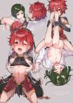  2boys ahegao alexander_(fate) armor bangs bar_censor bed_sheet blush braid bulge censored closed_eyes clothes_lift collarbone commentary_request cum ejaculation elbow_gloves erection erection_under_clothes fate/grand_order fate_(series) feet_together feet_up fellatio fingerless_gloves fur_trim gloves green_hair grey_background hair_between_eyes handsfree_ejaculation heart heart-shaped_pupils highres holding holding_phone kawasemi_(pocorit) legs looking_at_another lower_teeth lying male_focus medium_hair messy_hair multiple_boys multiple_views navel nipples on_back one_eye_closed open_clothes open_mouth open_shirt oral otoko_no_ko phone recording red_hair saliva sex sex_from_behind sheet_grab shiny shiny_hair shiny_skin shirt shirt_lift short_hair shoulder_armor sidelocks signature sitting symbol-shaped_pupils teeth thighs toeless_footwear toned toned_male translation_request upper_teeth waver_velvet white_shirt yaoi 