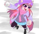  absurd_res anthro artist_name:caliluminos brony character_name:aine child equid equine fan_character female hasbro hi_res horn horse mammal my_little_pony pony snow snowball solo unicorn young 