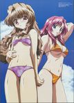  bikini cleavage crease fixme kazami_mizuho kimishima_ikutomo morino_ichigo onegai_teacher swimsuits under_boob 