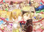  2girls blonde_hair blush character_request couple hetero kuu_(0427) lucent_heart multiple_boys multiple_girls ponytail 