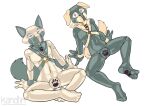  animal_mask anthro bandanna bdsm beastars bird_dog bulge canid canine canis clothing collar cuff_(restraint) digital_drawing_(artwork) digital_media_(artwork) domestic_dog duo friends fur gloves handwear harness hunting_dog jack_(beastars) kandlin kerchief labrador latex_clothing latex_gloves leather leather_cuffs leather_harness legoshi_(beastars) male male/male mammal mask null_bulge petplay pup_mask puppyplay restraints retriever roleplay rubber rubber_clothing rubber_suit simple_background sitting submissive submissive_male white_background wolf wrist_cuffs 