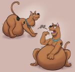  2021 abdominal_bulge all_fours belly big_belly burping canid canine canis collar collar_only dergum digestion domestic_dog feral great_dane hanna-barbera hi_res male mammal mastiff molosser neck_bulge nude open_mouth oral_vore raised_tail scooby-doo scooby-doo_(series) sitting soft_vore solo tongue tongue_out vore 