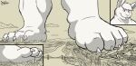  4_toes anthro barefoot city claws cloud conejito crush dj-rodney feet fluffy foot_crush foot_focus fur lagomorph leporid macro male mammal micro paws rabbit simple_background size_difference solo stomping toes underfoot white_body white_fur 