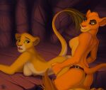  anthro anthro_on_anthro anthrofied biped breasts chimeranira disney duo felid female female/female grabbing_from_behind half-closed_eyes kiara kneeling lion mammal narrowed_eyes nipples nude open_mouth pantherine smile the_lion_king vitani 