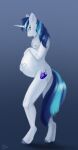  anthro belly big_belly equid equine friendship_is_magic goallonely hasbro hi_res horn horse male mammal my_little_pony nipples pony pregnant pregnant_male shining_armor_(mlp) solo unicorn 