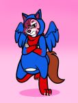  angry anthro canid canine canis diaper diaper_under_clothing female hi_res imces mammal onesie solo wolf 