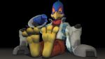  3_toes 3d_(artwork) anthro avian barefoot bird blue_body blue_feathers boots claws clothed clothing digital_media_(artwork) falco_lombardi feathers feet foot_fetish foot_focus footwear gesture green_eyes looking_at_viewer male nintendo open_mouth pointing pointing_at_viewer simple_background sitting soles solo source_filmmaker star_fox talons toe_claws toes video_games wuffeet 