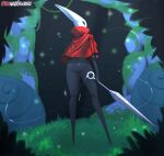  2021 big_butt bottomless butt clothed clothing female hi_res holding_melee_weapon holding_object holding_weapon hollow_knight hornet_(hollow_knight) redwolfxiii solo team_cherry vessel_(species) video_games weapon 