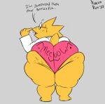  alphys anthro bent_over big_butt blush bodily_fluids buckteeth butt cellulite clothing coat dialogue english_text eyewear female glasses huge_butt huge_thighs lab_coat lizard looking_at_butt looking_at_own_butt looking_at_self looking_back_at_self onomatopoeia open_mouth panties rear_view reptile roccorox scales scalie signature simple_background solo sound_effects standing sweat teeth text thick_tail thick_thighs topwear undertale undertale_(series) underwear video_games wide_hips yellow_body yellow_scales 
