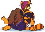  anthro big_breasts breasts cleavage clothed clothing eyeshadow felid feline female fishnet garfield_(series) garfield_the_cat gothfield hi_res humanoid makeup mammal marshbreeze pinup pose solo 