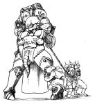  anthro armor bone breasts female forced gas_mask group hair hi_res human male mammal mask monochrome murid murine noahdoesart rape rat rodent sister_of_battle size_difference skaven skull struggling warhammer_(franchise) warhammer_40000 warhammer_fantasy white_hair 