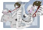  anal doodlelu1992 felid kissing leash mammal melchior pantherine tiger xyluc 