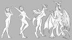  2017 5_fingers anthro big_breasts breast_expansion breasts dragon expansion featureless_crotch female fingers grey_background growth horn horn_growth human kabuki_homewood mammal membrane_(anatomy) membranous_wings navel nipples nude on_one_leg sequence simple_background smile solo standing tail_growth tongue tongue_out wing_growth wings 