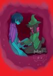  anthro blush bottomless caprine clothed clothing clothing_lift deltarune goat human invalid_tag kris_(deltarune) mai_(artist) male male/male mammal penis precum ralsei small_penis young 