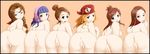  6girls ace_attorney alita_tiala ass duplicate ema_skye everyone lana_skye lowres nude olga_orly take_your_pick thalassa_gramarye vera_misham 