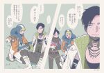  ... 1boy 2girls apex_legends bangs black_eyes black_hair black_pants blonde_hair blue_bodysuit blue_headwear bodysuit boots crypto_(apex_legends) first_aid_kit hair_bun highres holding_hands hood hooded_jacket jacket looking_down m_(mrtarou) multiple_girls open_mouth orange_jacket pants ribbed_bodysuit smile speech_bubble spoken_ellipsis wattson_(apex_legends) white_bodysuit white_footwear white_jacket wraith_(apex_legends) 