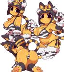  absurd_res all_fours animal_crossing ankha_(animal_crossing) anthro big_breasts bikini breasts butt cleavage clothed clothing domestic_cat felid feline felis female fukurou0807 hi_res mammal nintendo side-tie_bikini solo swimwear video_games 