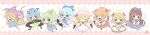  &gt;_&lt; 6+girls :d american_flag_dress american_flag_legwear antennae aqua_hair blonde_hair bloomers blue_bow blue_dress blue_hair blue_skirt blue_vest bow brown_hair butterfly_wings chibi cirno closed_eyes closed_mouth clownpiece daiyousei dress drill_hair eternity_larva fairy fairy_wings fire full_body green_hair hair_bow hair_ribbon hat headdress highres hime_cut ice ice_wings jester_cap leaf leaf_on_head lily_white long_hair looking_at_viewer luna_child multicolored_clothes multicolored_dress multiple_girls neck_ruff one_eye_closed one_side_up open_mouth orange_hair outstretched_arms ribbon shirt short_hair short_sleeves skirt skirt_set smile star_(symbol) star_sapphire sunny_milk torch touhou twintails underwear vest white_dress white_shirt wide_image wide_sleeves wings xd yellow_ribbon yoshishi_(yosisitoho) 