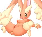  anthro anus areola arm_tuft black_sclera breasts bunnag clitoral_hood clitoris female genitals looking_at_viewer lopunny lying navel nintendo nipples nude on_back open_mouth pok&eacute;mon pok&eacute;mon_(species) pussy red_eyes simple_background solo spread_legs spreading tuft urethra video_games white_background wrist_tuft 
