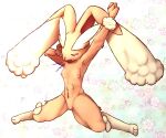  abs abstract_background anthro areola black_sclera breasts bunnag clitoris female genitals lopunny navel nintendo nipples open_mouth paws pok&eacute;mon pok&eacute;mon_(species) pussy sitting small_breasts solo spread_legs spreading stretching video_games yawn 