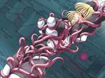  b-river blonde_hair blush breasts character_request erect_nipples monster rape source_request tentacle tentacle_rape 