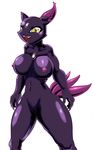  bb breasts furry large_breasts personification pokemon smile sneasel yellow_eyes 