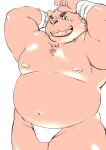  2022 anthro asian_clothing belly bulge clothing east_asian_clothing ellie_saionji felid fundoshi hi_res humanoid_hands japanese_clothing kemono male mammal moobs navel nipples overweight overweight_male simple_background solo underwear white_background white_clothing white_fundoshi white_underwear 