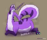  canid canid_taur canine canine_taur fox fox_taur fur hexafox hexafox_(artist) hi_res male mammal mammal_taur purple_body purple_fur solo taur vore 