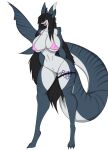  anthro big_breasts biped breasts clothed clothing digital_drawing_(artwork) digital_media_(artwork) eyebrows feet female fingers fish gala_(pk) genitals hair hi_res huge_breasts marine non-mammal_breasts not_furry open_mouth pk_artist pussy shark simple_background smile solo standing teeth toes vaginal white_background 