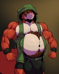  2018 abdominal_bulge after_vore anthro anthro_pred balls belly big_balls big_belly big_muscles big_penis bobert bodily_fluids body_hair bottomwear clothed clothing digestion digital_media_(artwork) fur genitals gurgling_noise hair hi_res hoodie huge_balls huge_muscles huge_penis hyper hyper_balls hyper_genitalia hyper_penis jeschke_(character) male mammal multicolored_body multicolored_fur musclegut muscular muscular_anthro muscular_male penis rodent rumbling_stomach saliva sciurid shorts simple_background sleeveless_hoodie sleeveless_topwear solo squirrel_tail text topwear two_tone_body two_tone_fur vore 