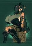  activision alternate_costume anthro bandicoot big_breasts bigdad black_hair bra breasts cleavage clothed clothing collar corset crash_bandicoot_(series) dress ear_piercing female fishnet fishnet_armwear garter_straps goth hair huge_breasts leather lingerie long_hair mammal marsupial piercing sitting skimpy small_waist solo strapless_bra strapless_clothing strapless_underwear studded_collar tawna_bandicoot topwear underwear video_games wide_hips 