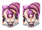  asphyxiation blacksmith bunny_ears coiled constrict femdom girl_on_top isis lamia monster_girl naga purple_eyes purple_hair ragnarok_online restrain shiny stereogram straight undressing 