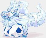  animal_print anthro anthrofied areola areola_slip big_breasts blue_eyes breasts clothed clothing cow_print curvy_figure feet female fingers fur grey_background hi_res holding_breast huge_breasts kiseff kneeling legendary_pok&eacute;mon legwear looking_down motion_lines nintendo nipple_outline overweight overweight_anthro overweight_female pok&eacute;mon pok&eacute;mon_(species) pok&eacute;morph reshiram simple_background skimpy solo stockings thick_thighs thigh_highs toes video_games voluptuous white_body white_fur wide_hips 
