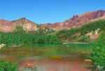  blue_sky bush day landscape nature no_humans original outdoors rock scenery sky suupii wetland 