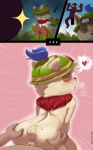  &lt;3 anal anal_penetration anthro anus big_butt blush butt clothing cum digital_media_(artwork) duo fur hi_res humanoid league_of_legends male male/male mammal nude open_mouth penetration penis riot_games sex shinsuke teemo_(lol) video_games yordle 