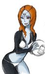  ball bikini blue_skin breasts midna midna_(true) nintendo red_eyes red_hair spoilers swimsuit the_legend_of_zelda the_legend_of_zelda:_twilight_princess twili_midna twilight_princess 