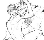  abs anal anal_penetration anthro anthro_dominating_human anthro_penetrating anthro_penetrating_human big_dom_small_sub blush bodily_fluids chest_tuft dominant dominant_anthro drooling duo felid fur hair hi_res human human_on_anthro human_penetrated interspecies kuroninjin22 larger_anthro male male/male mammal muscular muscular_anthro muscular_male nipples nude open_mouth pantherine pecs penetration saliva size_difference smaller_human smaller_penetrated striped_body striped_fur stripes submissive submissive_human sweat teeth tiger tuft 