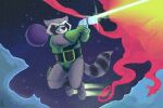  anthro blaster boots clothing footwear gloves guardians_of_the_galaxy handwear male marvel nintendo pok&eacute;mon rocket_boots rocket_raccoon solo space spectral-bat video_games 