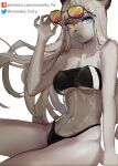  anthro at breasts clothed clothing female gris_swimsuit gynomorph hi_res intersex invalid_tag meme meme_clothing midriff_top navel nonoka917 one-piece_swimsuit solo swimwear translucent translucent_clothing translucent_swimwear viewer 