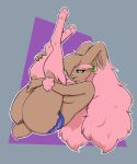  anthro artz butt clothed clothing female fur hi_res legs_up lopunny nintendo panties pink_body pink_fur pok&eacute;mon pok&eacute;mon_(species) solo topless underwear video_games 