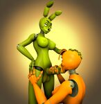  3d_(artwork) adverdale animatronic anthro avian bird digital_media_(artwork) duo five_nights_at_freddy&#039;s five_nights_at_freddy&#039;s_3 gynomorph hi_res intersex intersex/intersex kneeling_oral_position lagomorph leporid machine mammal oral oral_penetration penetration phoenix_adverdale rabbit robot scottgames source_filmmaker springtrap_(fnaf) video_games wire 