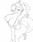  absurd_res areola bedroom_eyes big_breasts big_butt breasts butt chango-tan cleavage clothed clothing equid equine female friendship_is_magic hi_res horn huge_breasts mammal monochrome my_little_pony narrowed_eyes rarity_(mlp) seductive smile solo unicorn 