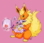  anal anal_knotting balls big_balls branded branding duo eeveelution espeon female feral flareon genitals hi_res knotting kurefucky male male/female nintendo pok&eacute;mon pok&eacute;mon_(species) ringed_eyes video_games vovo 